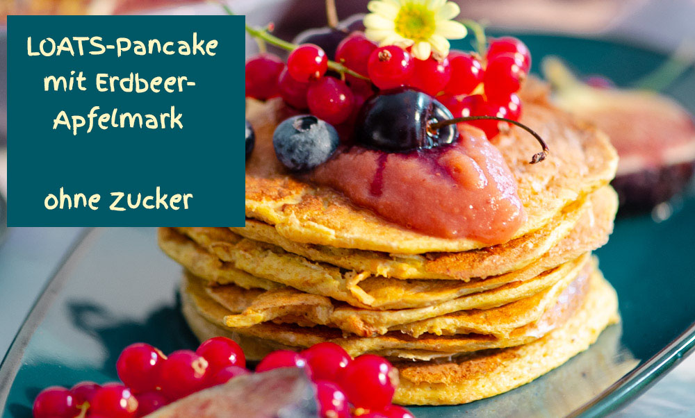 LOATS Pancake mit Erdbeer-Apfelmark