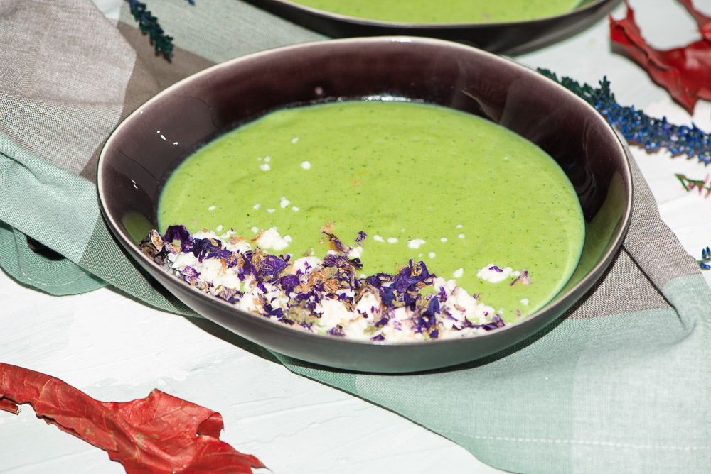 Brokkoli Feta Suppe mit Sahne ohne Carrageene - gesundes Rezept